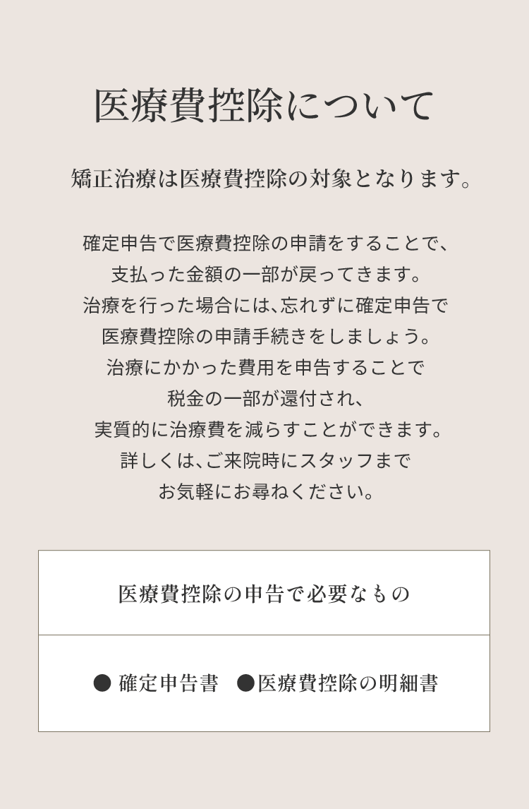 医療費控除について